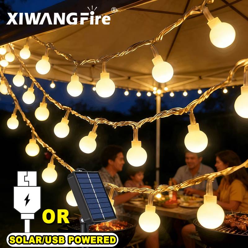 Lighting Decor Room - 3-10M Solar/USB/Batterij Lichtslingers, Fairy Globe Ball