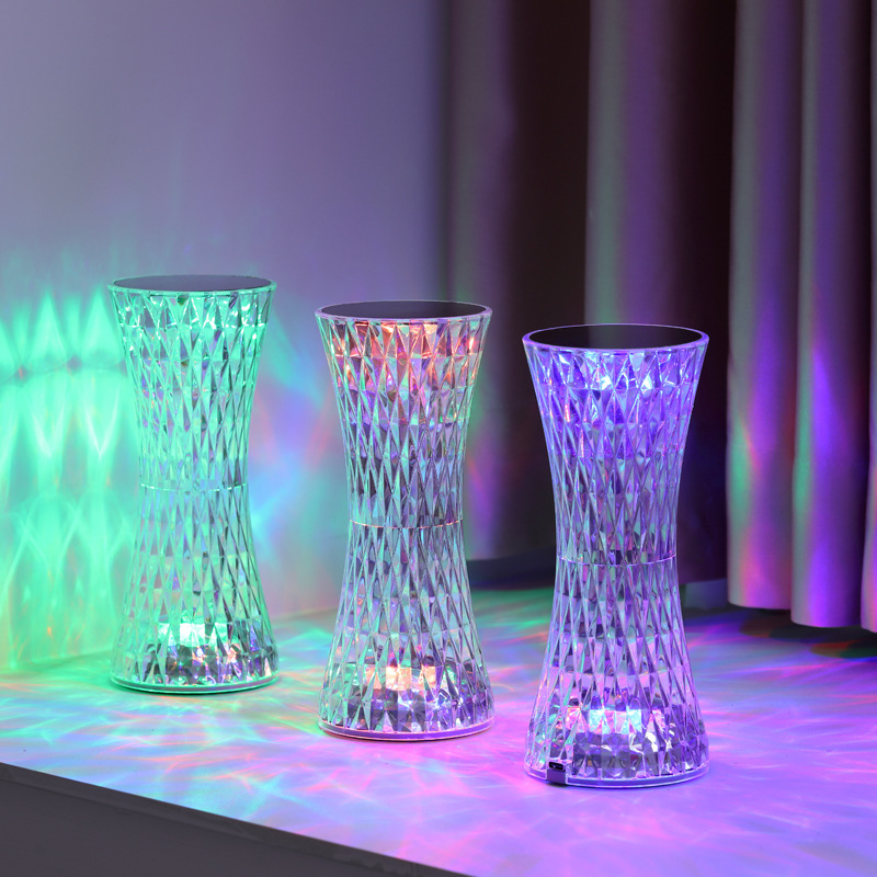 Lighting Decor Room - Kristallen nachtkastjelampen Kerst Acryl Decor Nachtlampjes