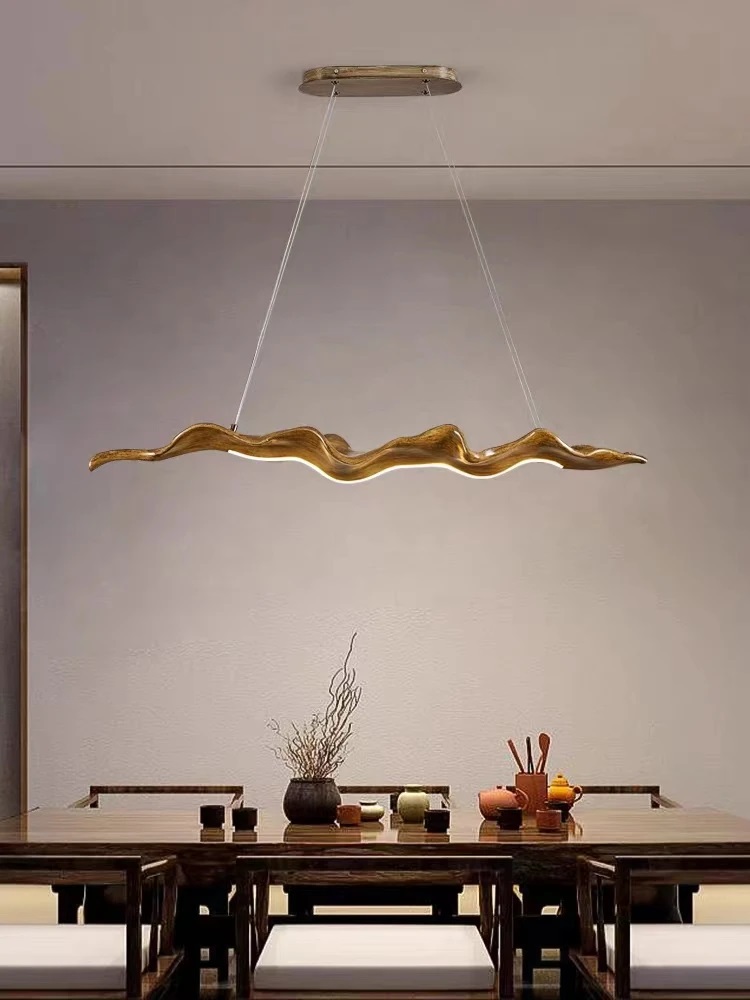 Decor Lighting Fixtures - Vintage Hars Blad Hanglampen Theehuis Eetkamer