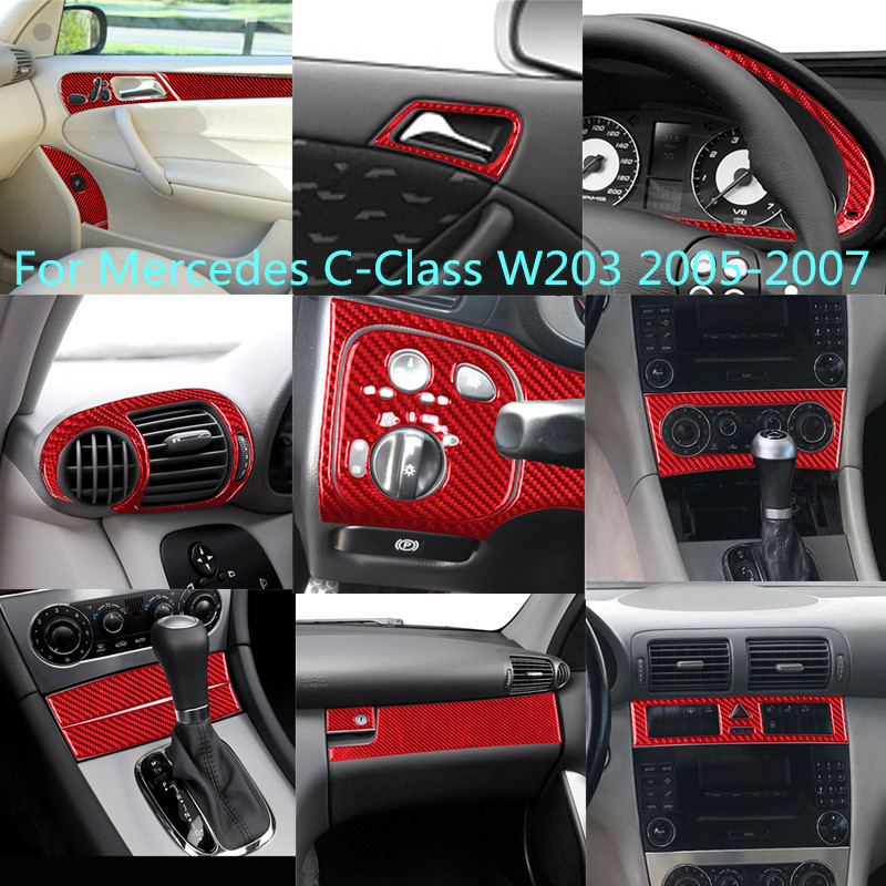 Lighting Decor Inc - Auto-interieur Decoratie Mode Bescherming Rode Koolstofvezel