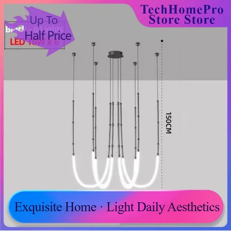 Decor Lighting Online - TechHPNordic Moderne Kunstlijn Led Hanglampen Hanglamp