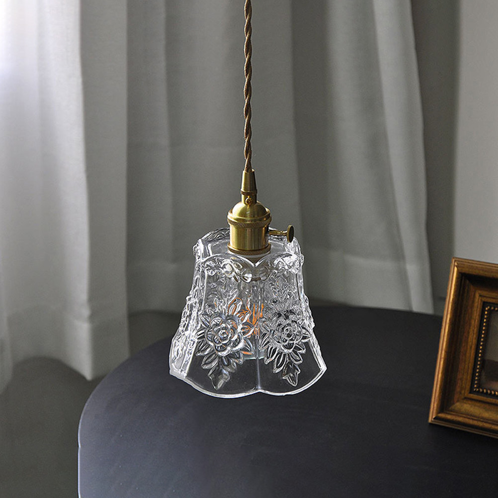 Lighting Home Decor Ideas - Retro glazen hanglamp, elegante gouden hanglamp