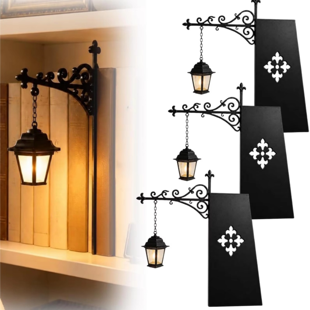 Lightings Decoration - Bibliotheeklantaarn Decoratieve boekenplankverlichting Retro bibliotheeklantaarn Boekenplanklamp