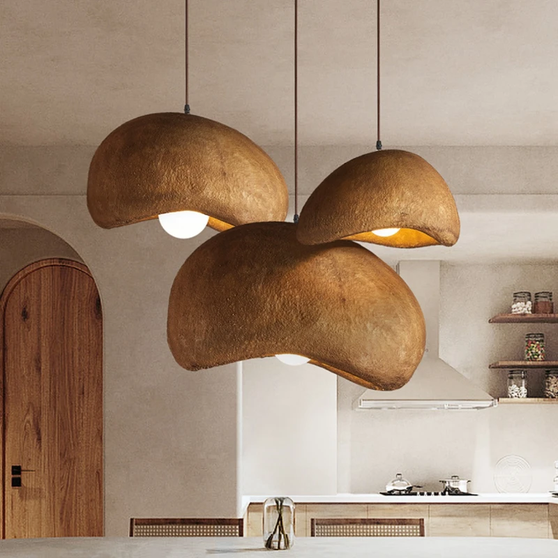 Japanese Lighting Decor - Wabi-Sabi Led Hanglampen Japanse Brood Hars