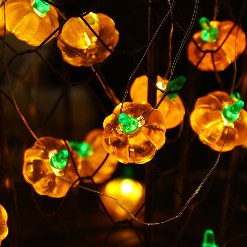 Home Decor Lighting Tricks - Halloween Pompoen Lichtjesketting 1M 10 LED
