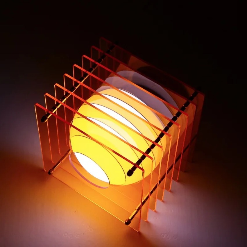 Lighting Decor Room - DIY Maanlamp Acryl Duizendlaagse Lamp Bureaudecoratie