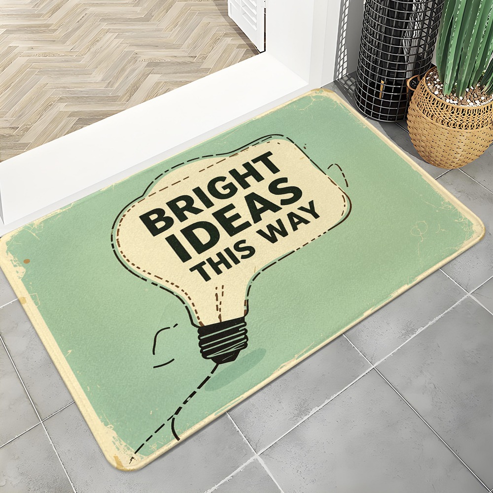 Lighting Home Decor Ideas - Bright Ideas Light Bulb Deurmat, Retro