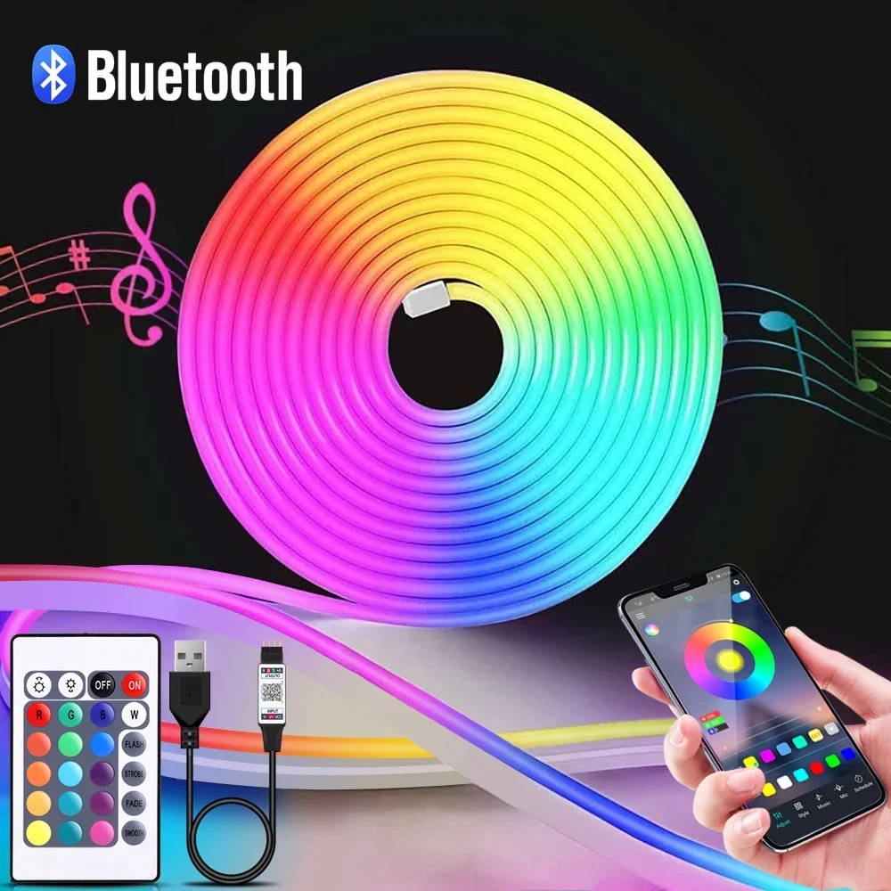 Lighting Decor Room - 1-5m RGB LED Neon Strip Licht