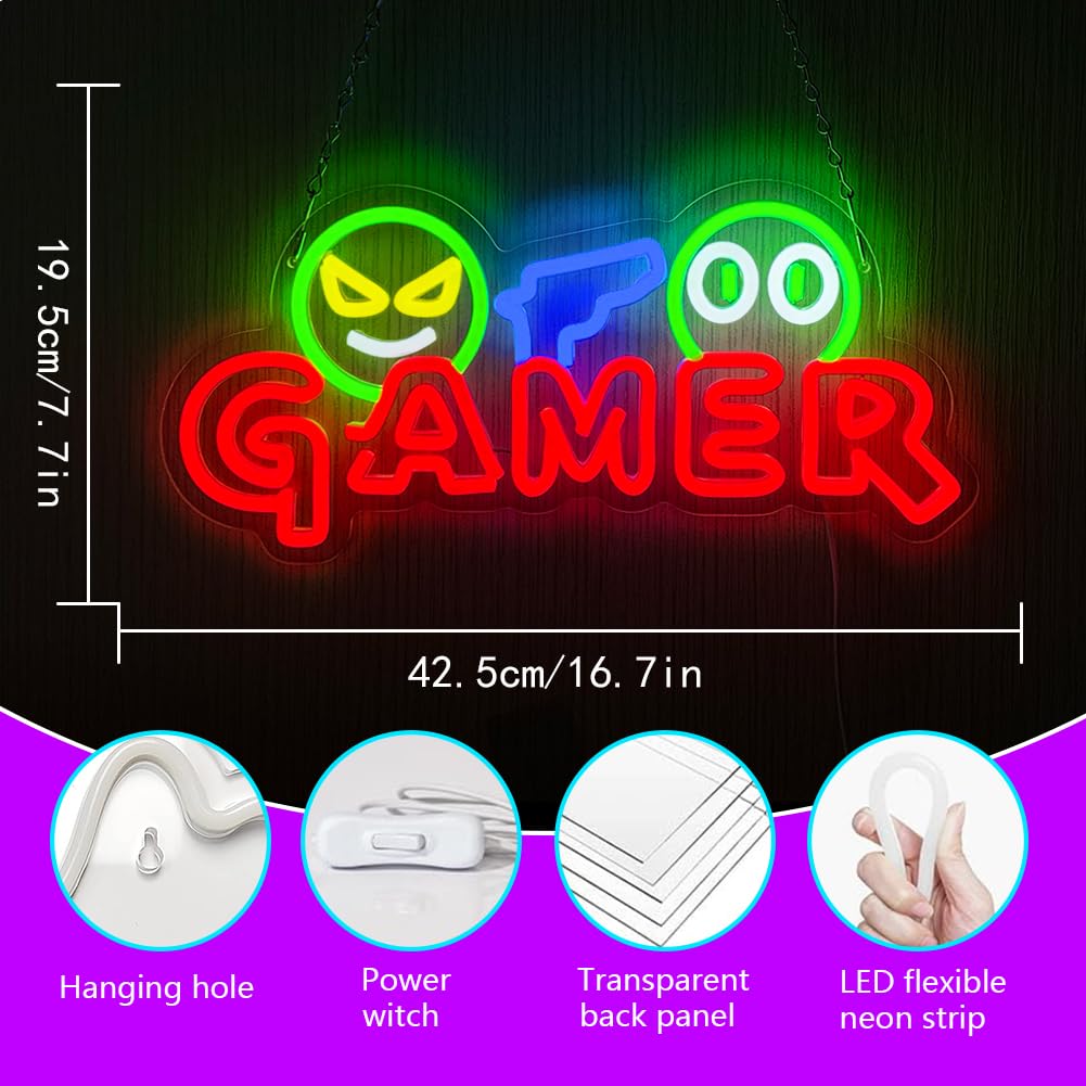 Gamer Neon Sign LED Wandlamp A - Lighting Decor Wedding recensie en prijs