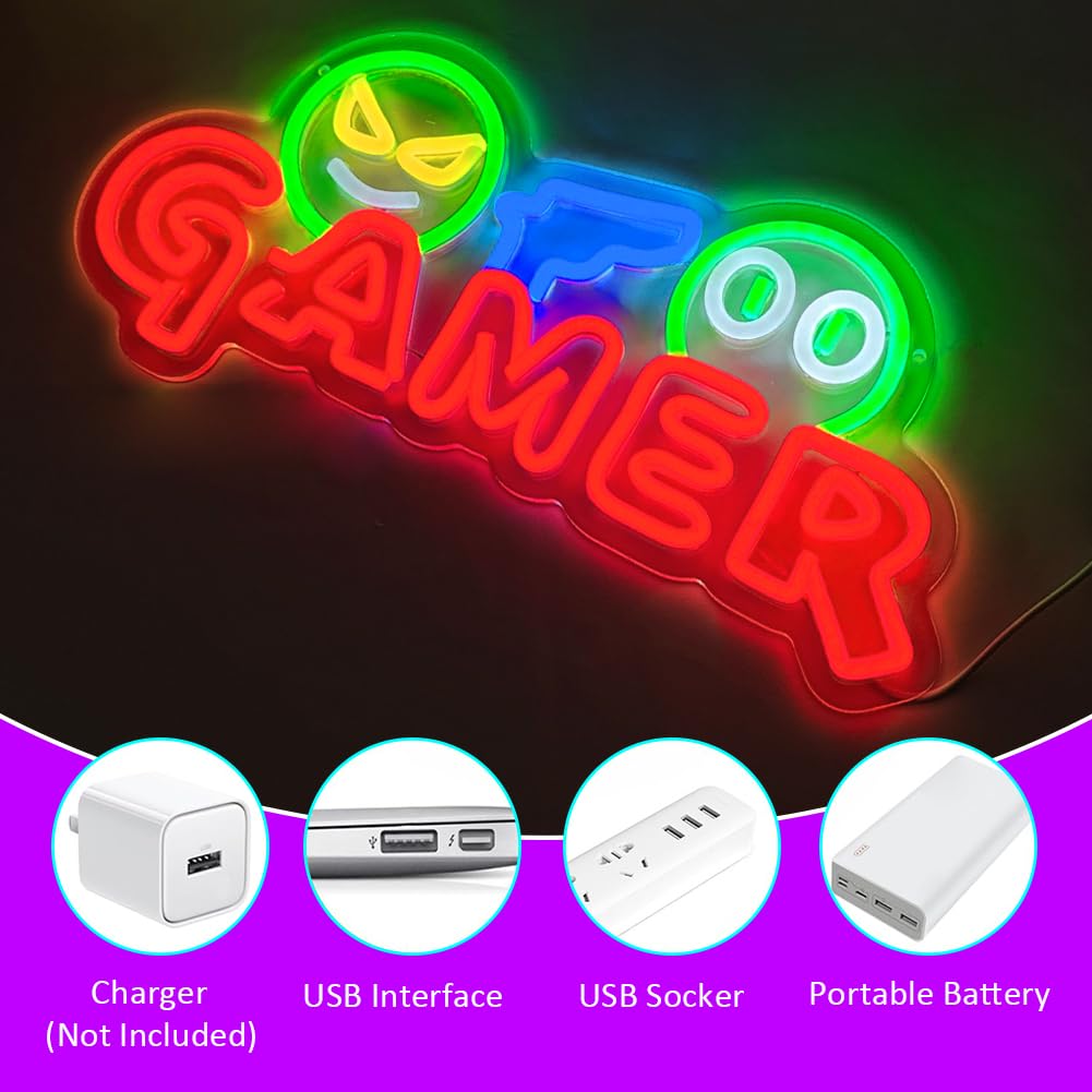 Gamer Neon Sign LED Wandlamp A - Lighting Decor Wedding recensie en prijs