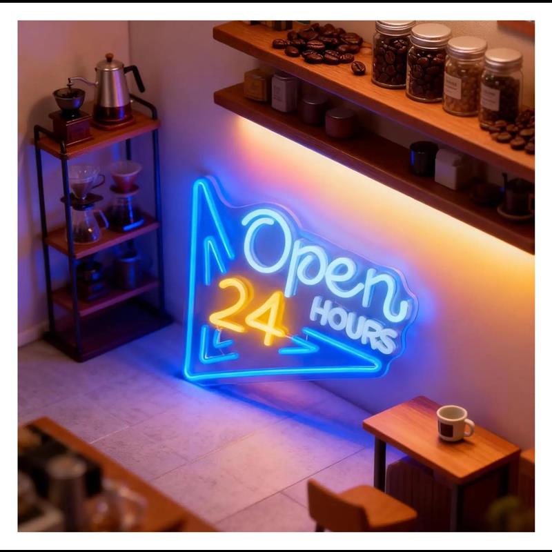 Open 24 uur neonreclamebord US - Decor Lighting Opening Hours recensie en prijs