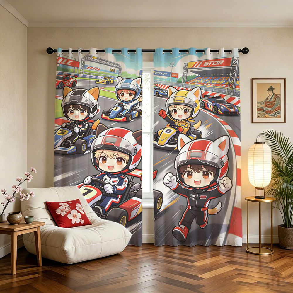 Kart Racing Cartoon Digitale P - Decor Kart Lighting recensie en prijs