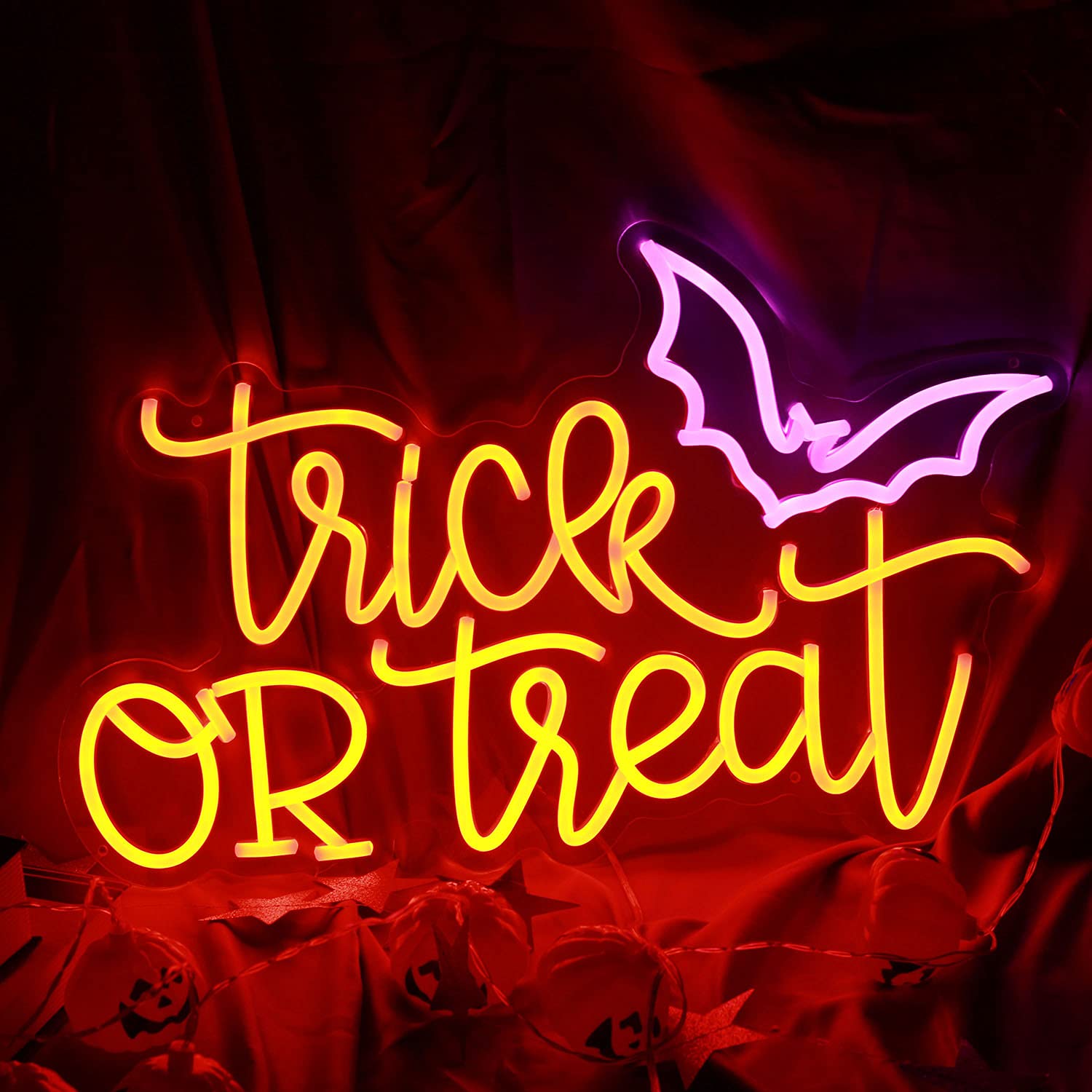 Trick or Treat Neonlicht Hallo - Home Decor Lighting Tricks recensie en prijs