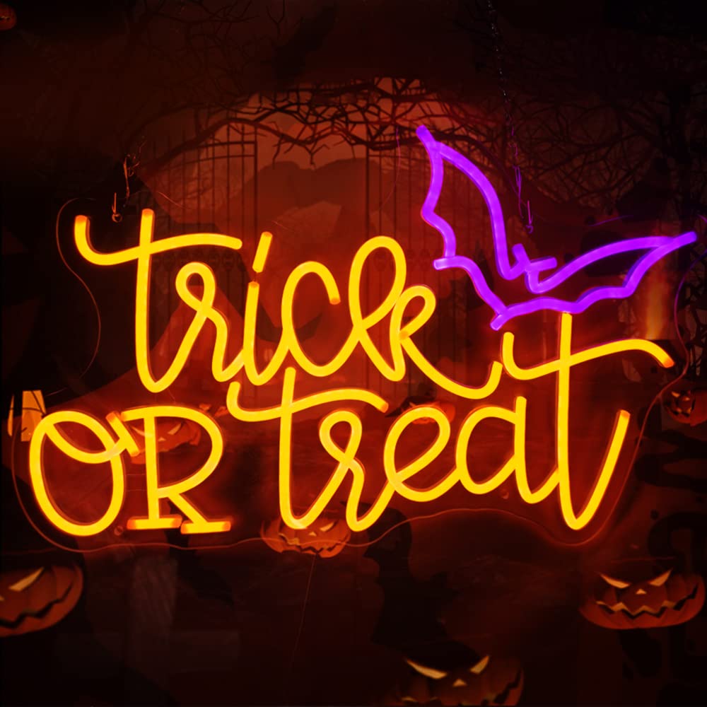 Trick or Treat Neonlicht Hallo - Home Decor Lighting Tricks recensie en prijs