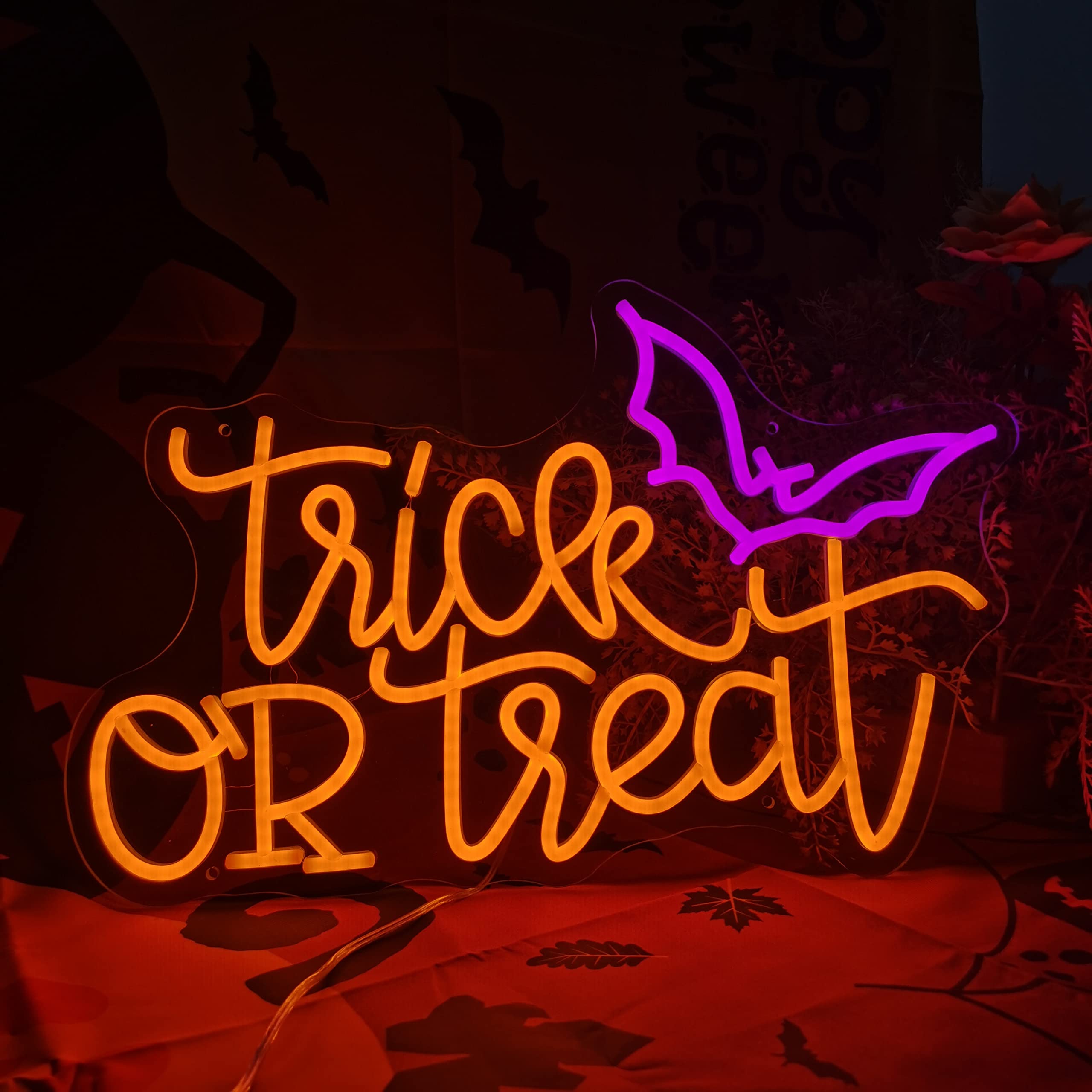 Trick or Treat Neonlicht Hallo - Home Decor Lighting Tricks recensie en prijs