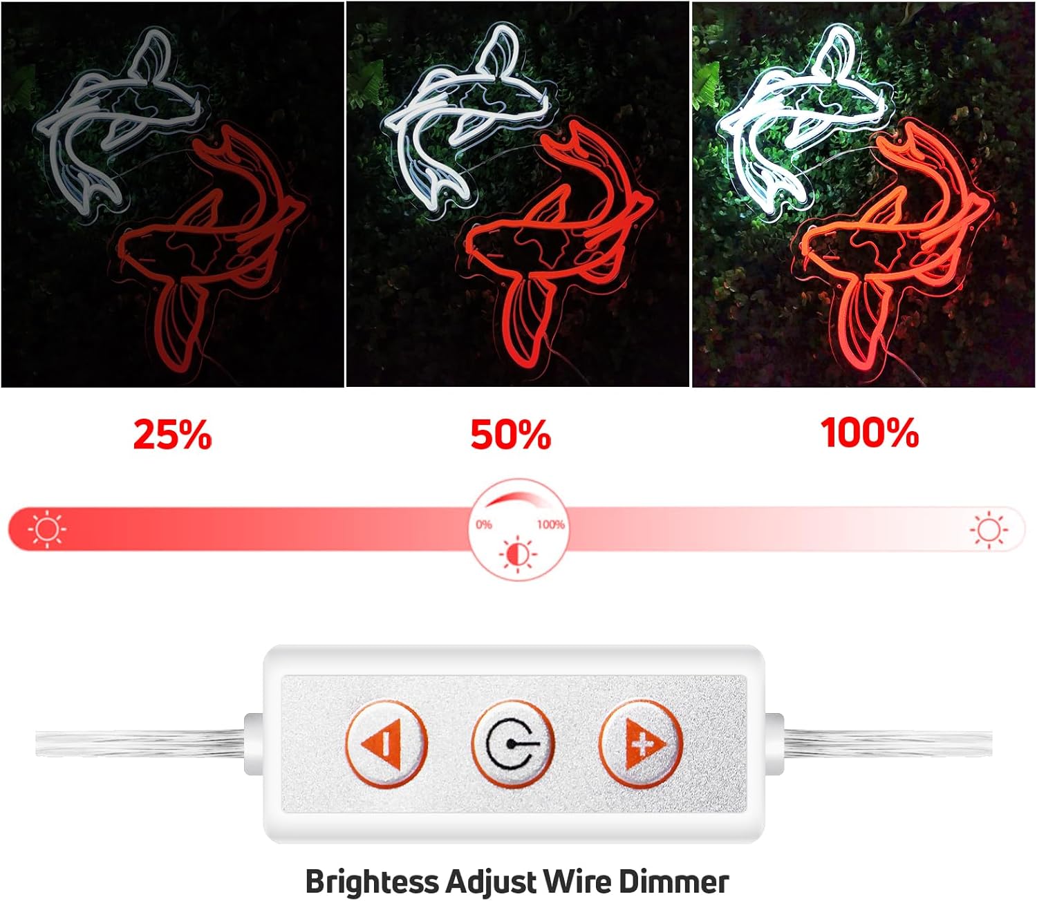 Koi Vis Neon Licht USB LED Neo - Japanese Lighting Decor recensie en prijs