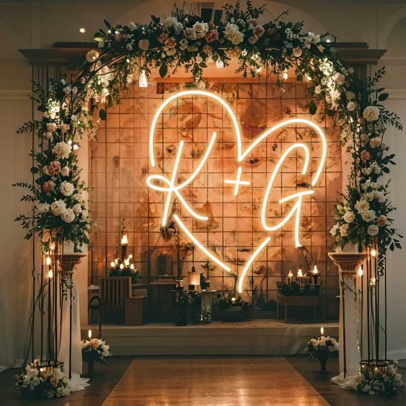 Aangepaste initialen hart LED  - Lighting Decor Wedding recensie en prijs