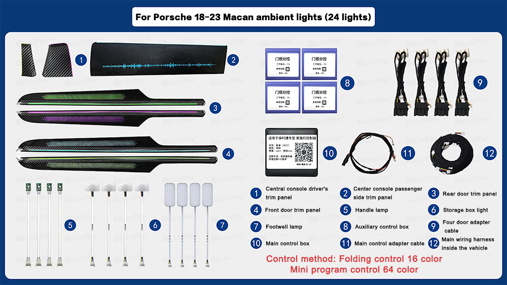 Voor Porsche Macan 2018-2023 A - Decor Lighting India recensie en prijs