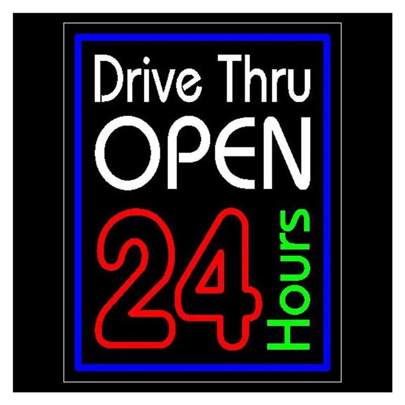 Drive Thru Open 24 uur neonlic - Decor Lighting Opening Hours recensie en prijs