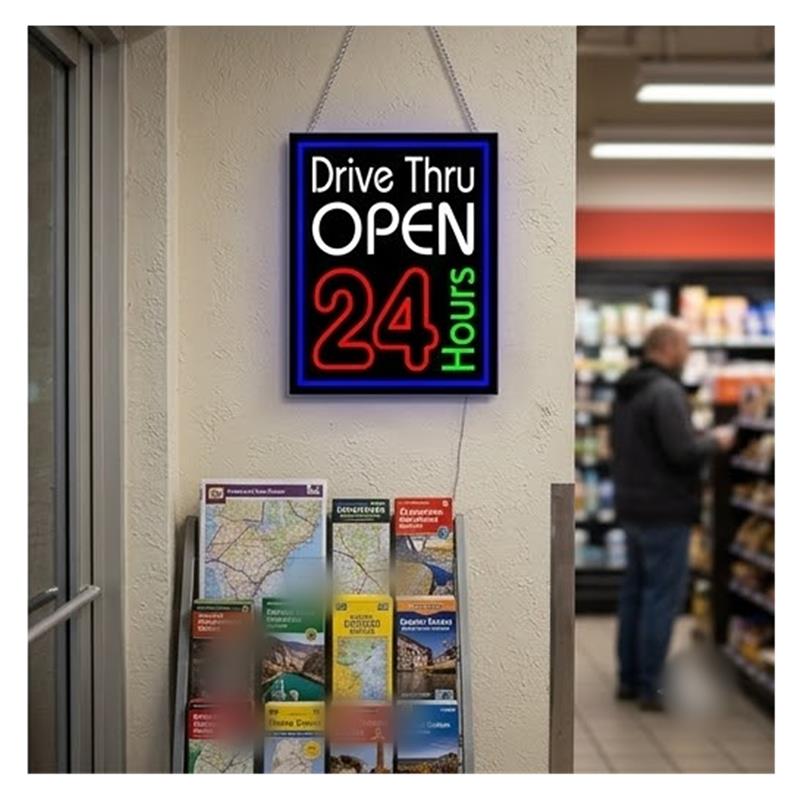 Drive Thru Open 24 uur neonlic - Decor Lighting Opening Hours recensie en prijs