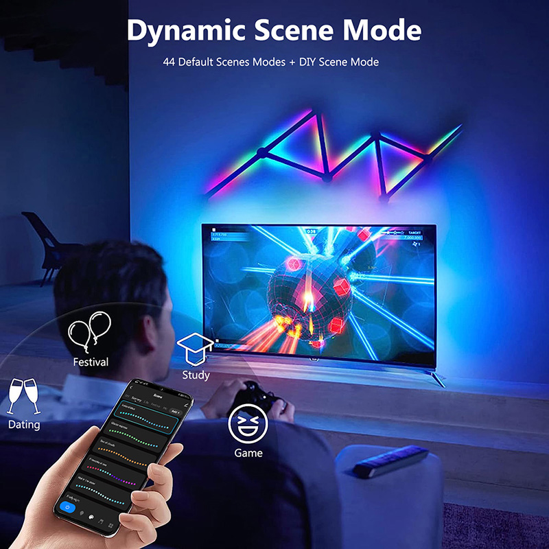 Slimme RGB-wandlamp, Bluetooth - Lighting Decor Room recensie en prijs