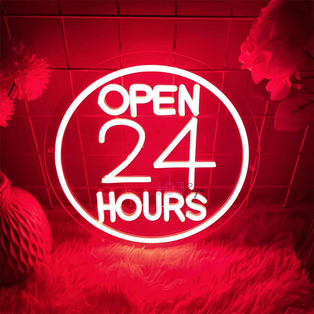 Neon Led-borden open 24-uurs k - Decor Lighting Opening Hours recensie en prijs