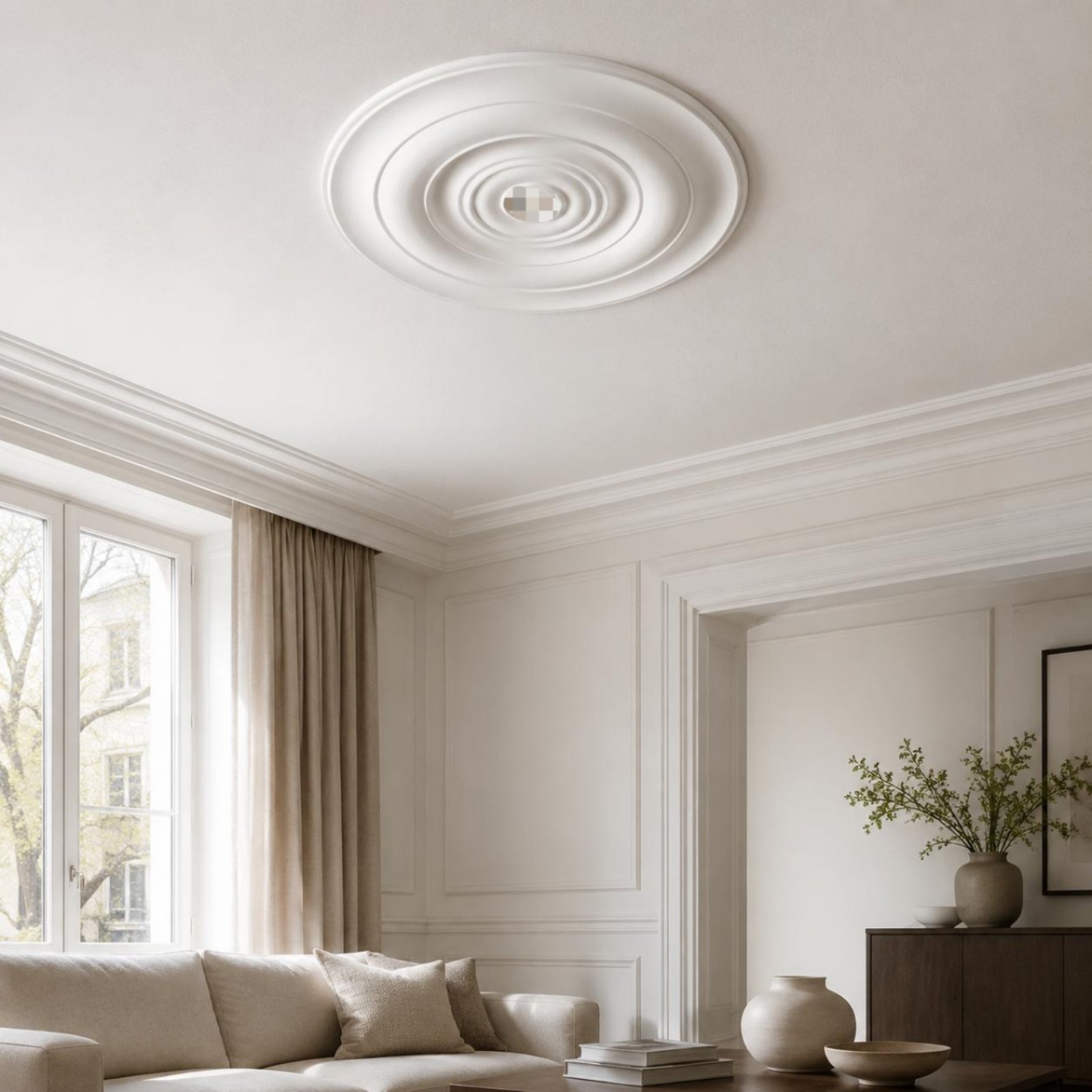 Plafondmedaillon Elegant ontwe - Decor Lighting Fixtures recensie en prijs