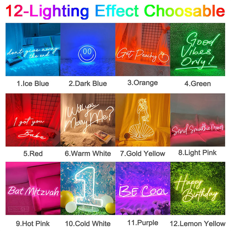Op maat gemaakte LED neonborde - Lighting Decor Wedding recensie en prijs