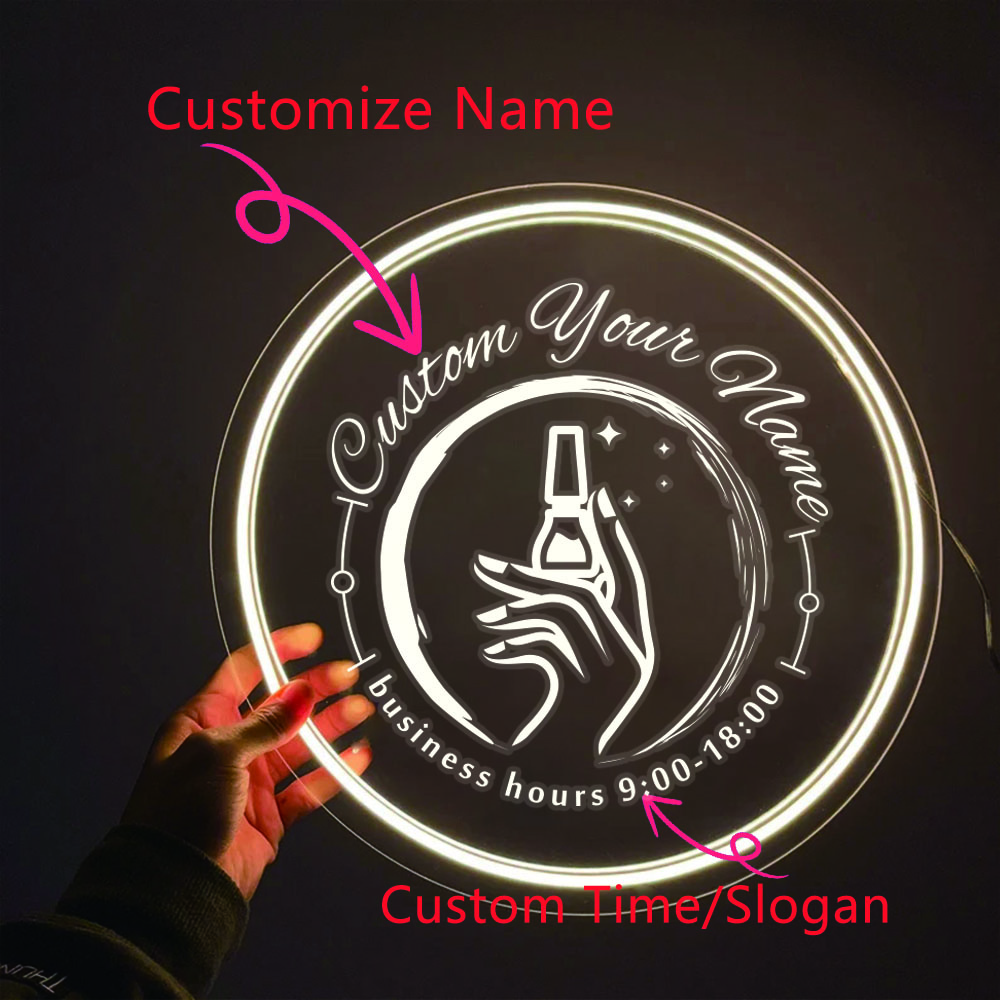 1PC Ronde Vorm Nail Art Thema  - Lighting Decor Wedding recensie en prijs