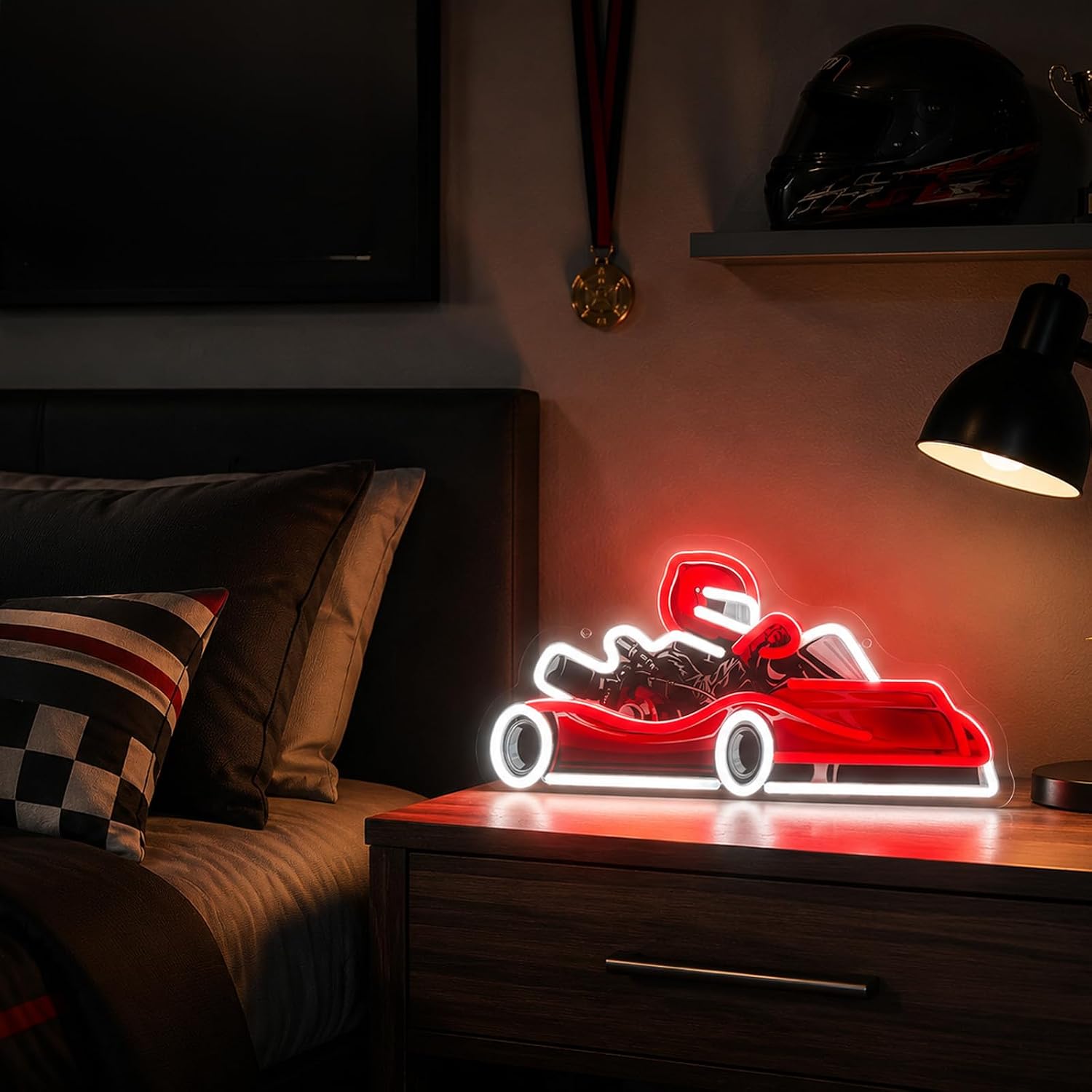 Go-Kart Racer LED Neon Sign US - Decor Kart Lighting recensie en prijs