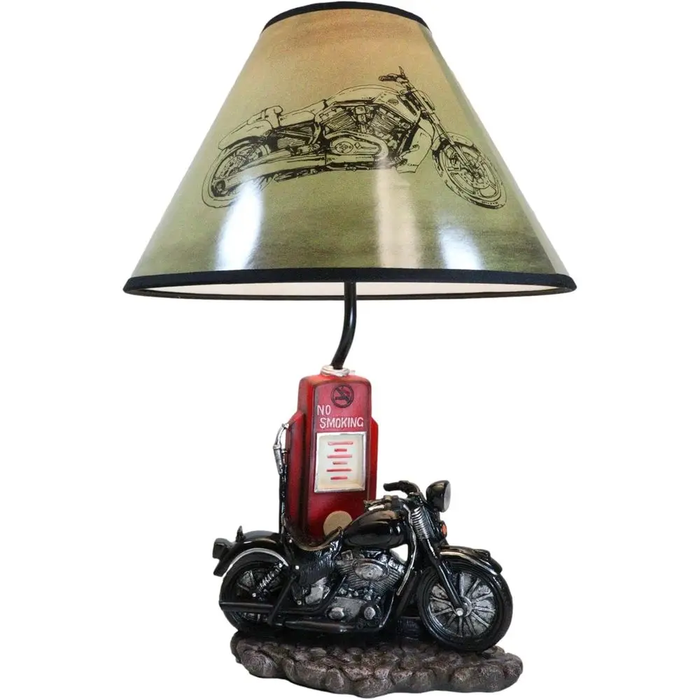 Vintage retro zwarte motorfiet - Lightings Decoration recensie en prijs