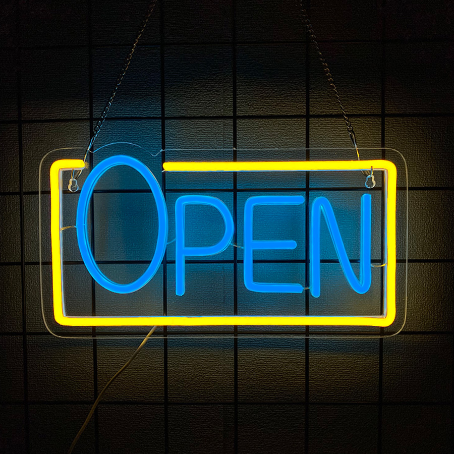 24-uurs open LED neonbord, sup - Decor Lighting Opening Hours recensie en prijs