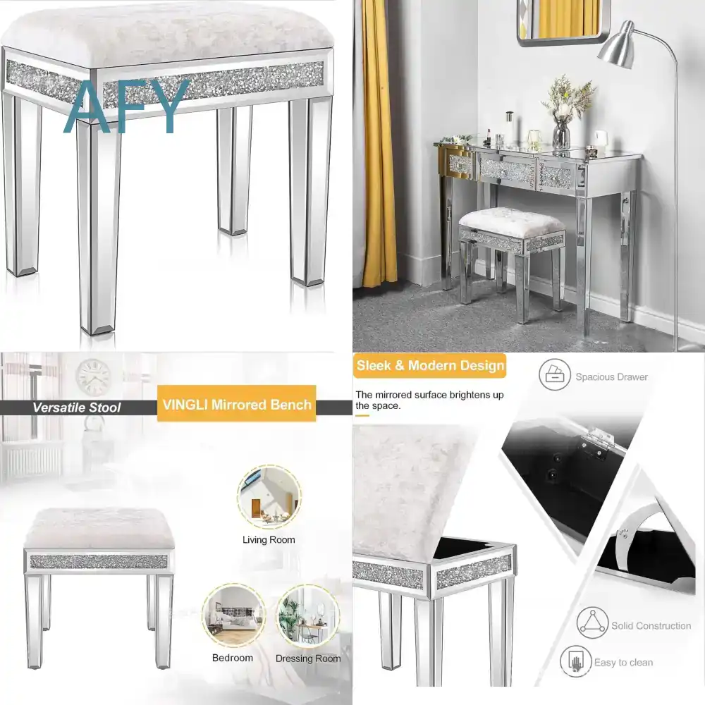 Gestoffeerde fluwelen spiegelk - Muji Home Storage recensie en prijs
