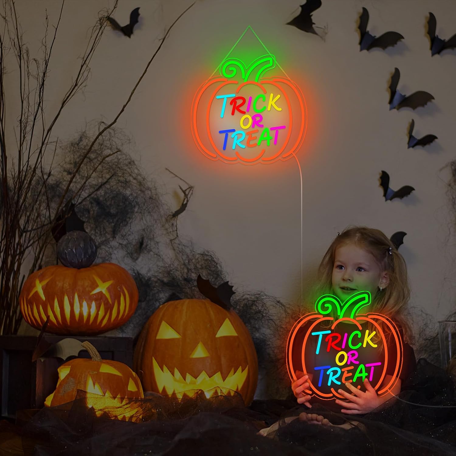 Trick or Treat Pompoen LED Neo - Home Decor Lighting Tricks recensie en prijs