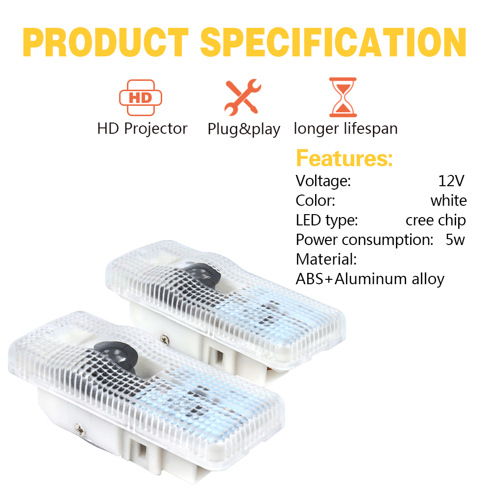 2x Led Auto Projector Deurlamp - Lighting Decor Inc recensie en prijs