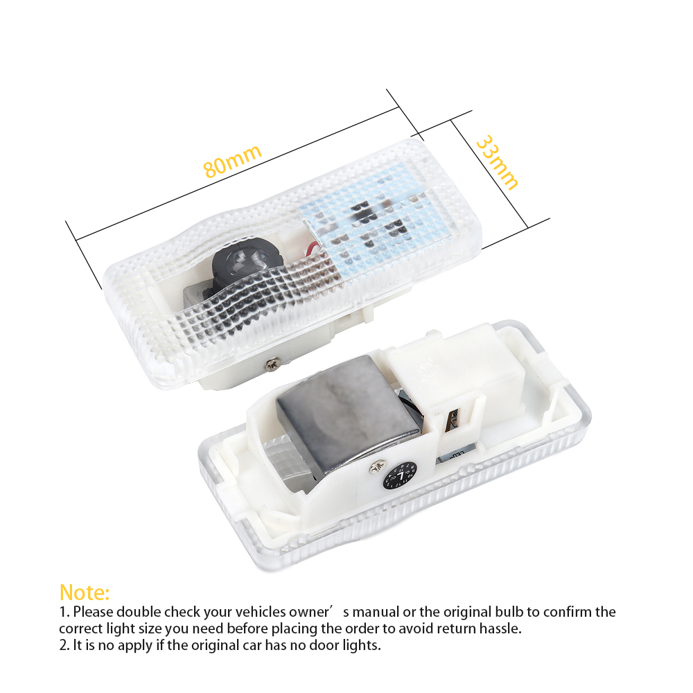 2x Led Auto Projector Deurlamp - Lighting Decor Inc recensie en prijs