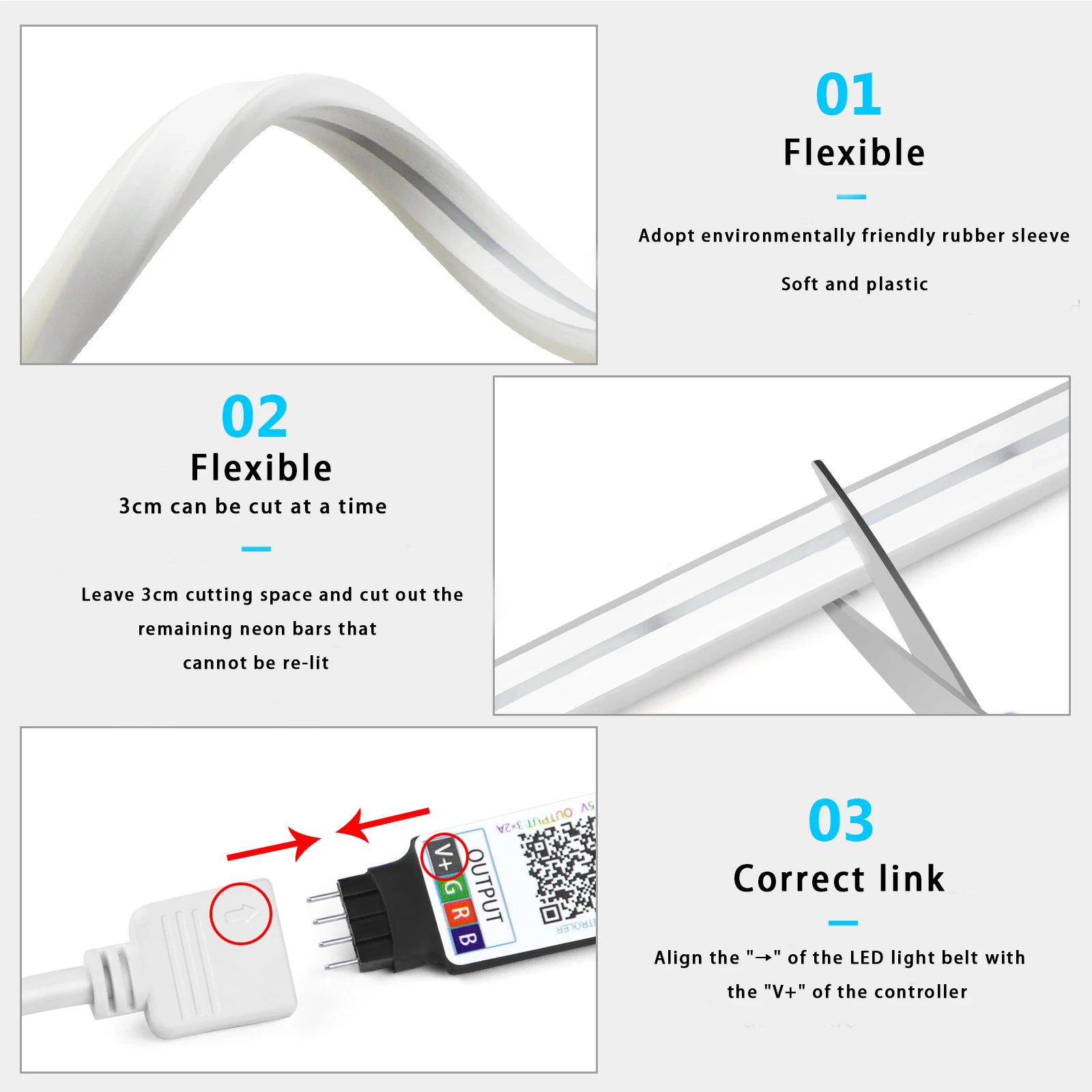 1-5m RGB LED Neon Strip Licht  - Lighting Decor Room recensie en prijs